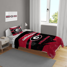 Load image into Gallery viewer, Georgia Bulldogs Slanted Stripe 4 Piece Twin Bed in a Bag
