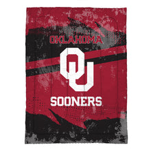 Load image into Gallery viewer, Oklahoma Sooners Slanted Stripe 4 Piece Twin Bed in a Bag
