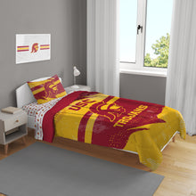 Load image into Gallery viewer, USC Trojans Slanted Stripe 4 Piece Twin Bed in a Bag
