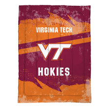 Load image into Gallery viewer, Virginia Tech Hokies Slanted Stripe 4 Piece Twin Bed in a Bag
