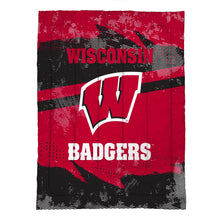 Load image into Gallery viewer, Wisconsin Badgers Slanted Stripe 4 Piece Twin Bed in a Bag
