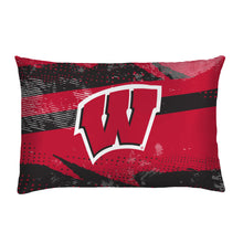 Load image into Gallery viewer, Wisconsin Badgers Slanted Stripe 4 Piece Twin Bed in a Bag
