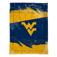 Load image into Gallery viewer, West Virginia Mountaineers Slanted Stripe 4 Piece Twin Bed in a Bag
