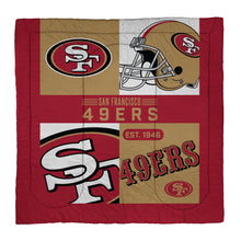 Load image into Gallery viewer, San Francisco 49ers Block Logo 3 Piece Full/Queen Bed in a Bag
