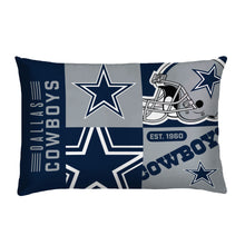 Load image into Gallery viewer, Dallas Cowboys Block Logo 3 Piece Full/Queen Bed in a Bag
