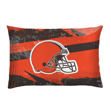 Load image into Gallery viewer, Cleveland Browns Slanted Stripe 4 Piece Twin Bed in a Bag
