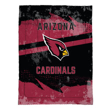 Load image into Gallery viewer, Arizona Cardinals Slanted Stripe 4 Piece Twin Bed in a Bag
