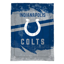 Load image into Gallery viewer, Indianapolis Colts Slanted Stripe 4 Piece Twin Bed in a Bag
