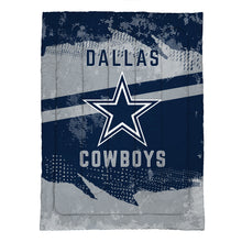 Load image into Gallery viewer, Dallas Cowboys Slanted Stripe 4 Piece Twin Bed in a Bag
