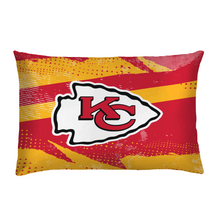 Load image into Gallery viewer, Kansas City Chiefs Slanted Stripe 4 Piece Twin Bed in a Bag

