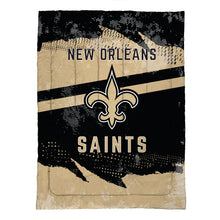 Load image into Gallery viewer, New Orleans Saints Slanted Stripe 4 Piece Twin Bed in a Bag
