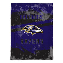Load image into Gallery viewer, Baltimore Ravens Slanted Stripe 4 Piece Twin Bed in a Bag

