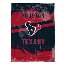Load image into Gallery viewer, Houston Texans Slanted Stripe 4 Piece Twin Bed in a Bag
