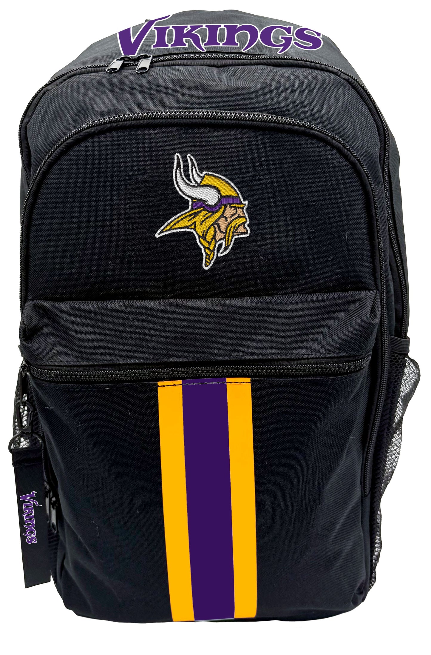 NFL Triple Stripe Wordmark Backpack with Keychain
