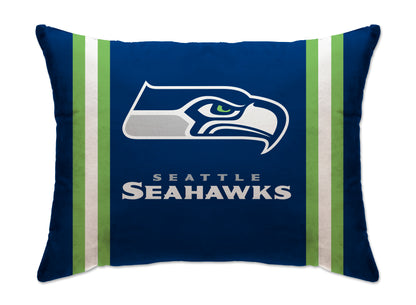 NFL Standard Logo Stripe Bed Pillow