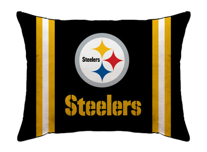 NFL Standard Logo Stripe Bed Pillow