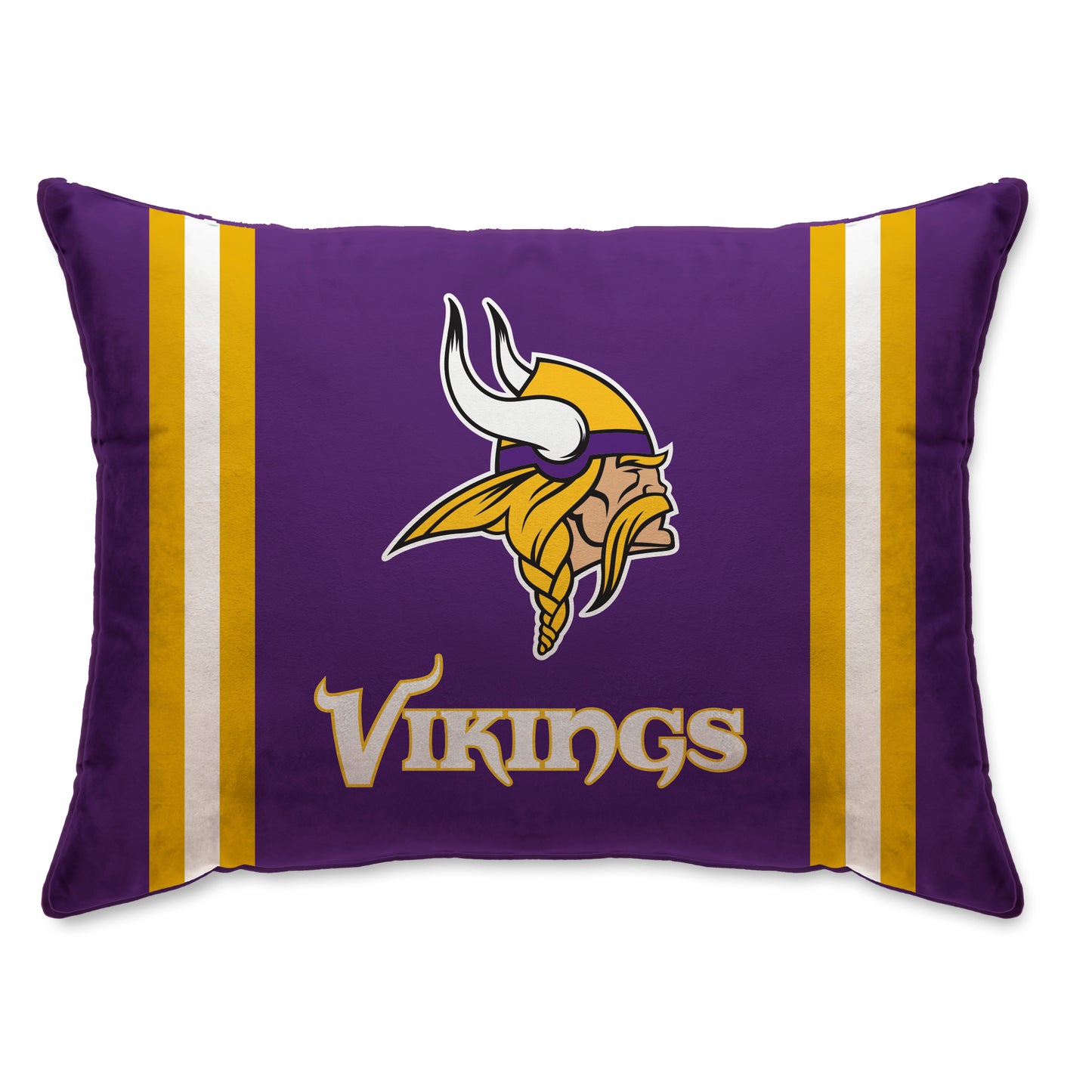 NFL Standard Logo Stripe Bed Pillow