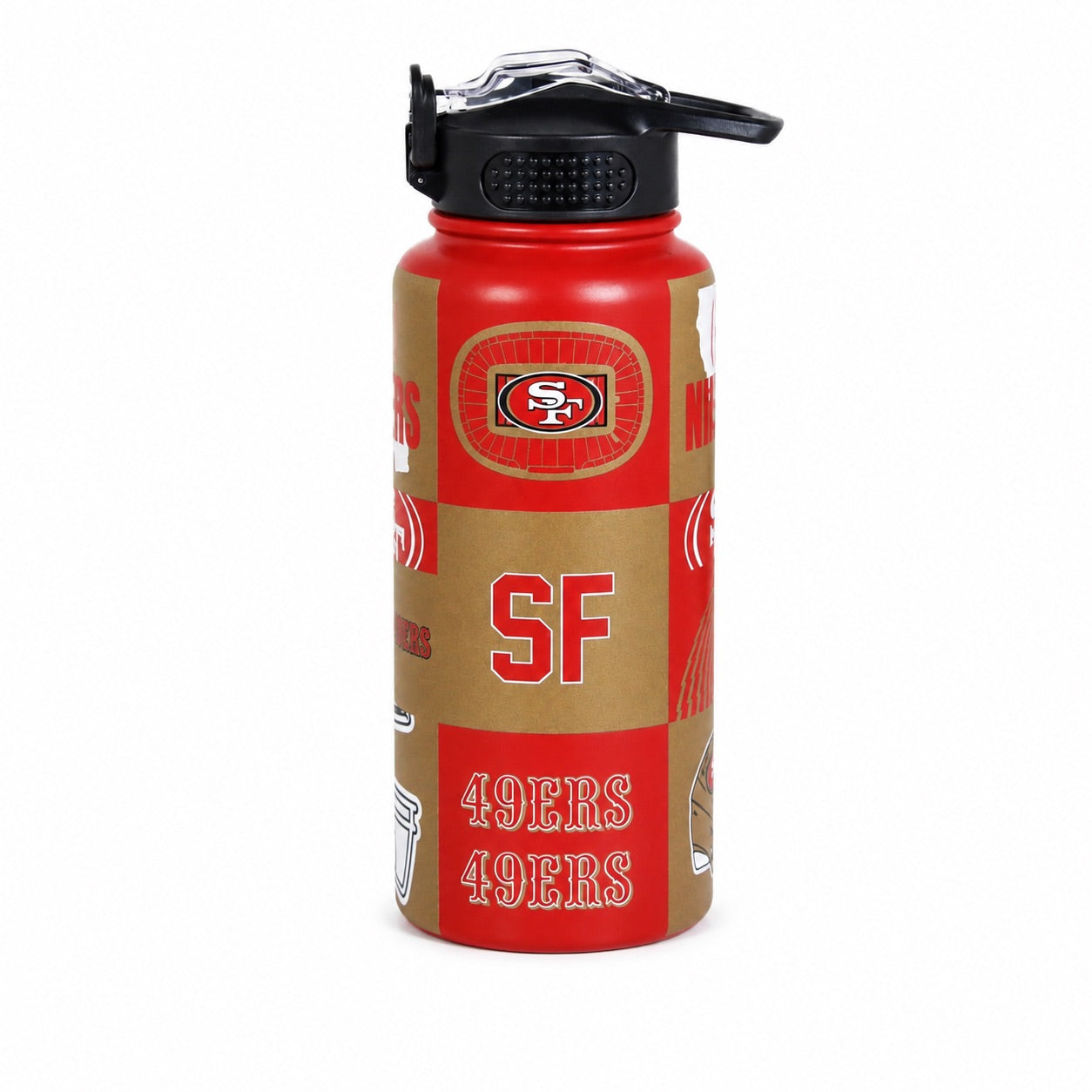 NFL ProPress Local Slogan 32oz Stainless Steel Water Bottle