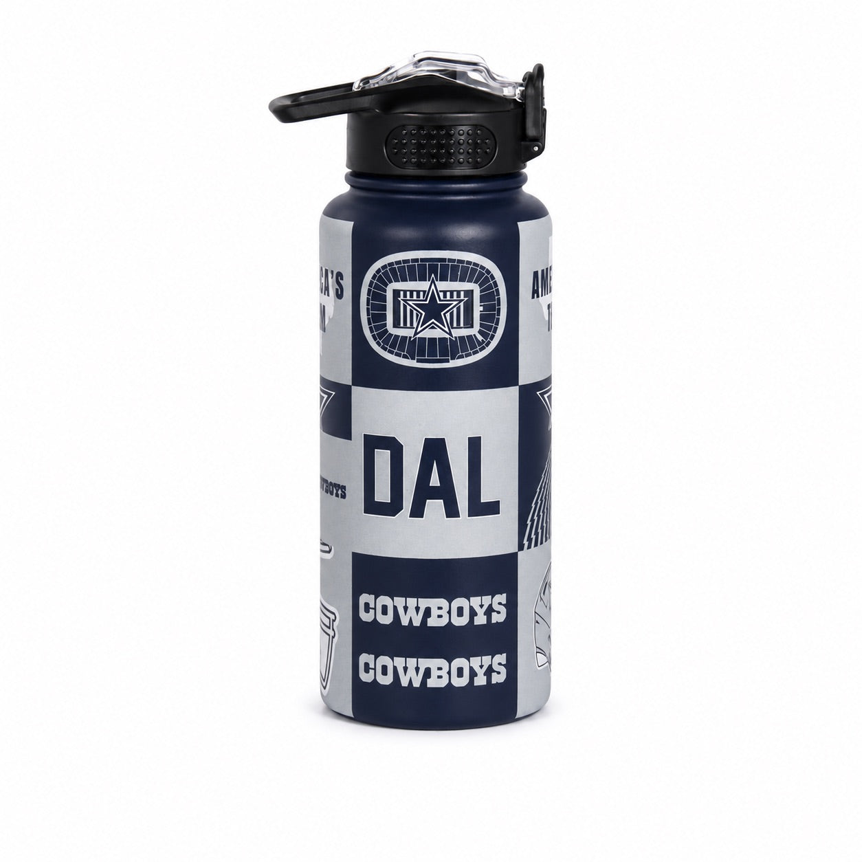 NFL ProPress Local Slogan 32oz Stainless Steel Water Bottle