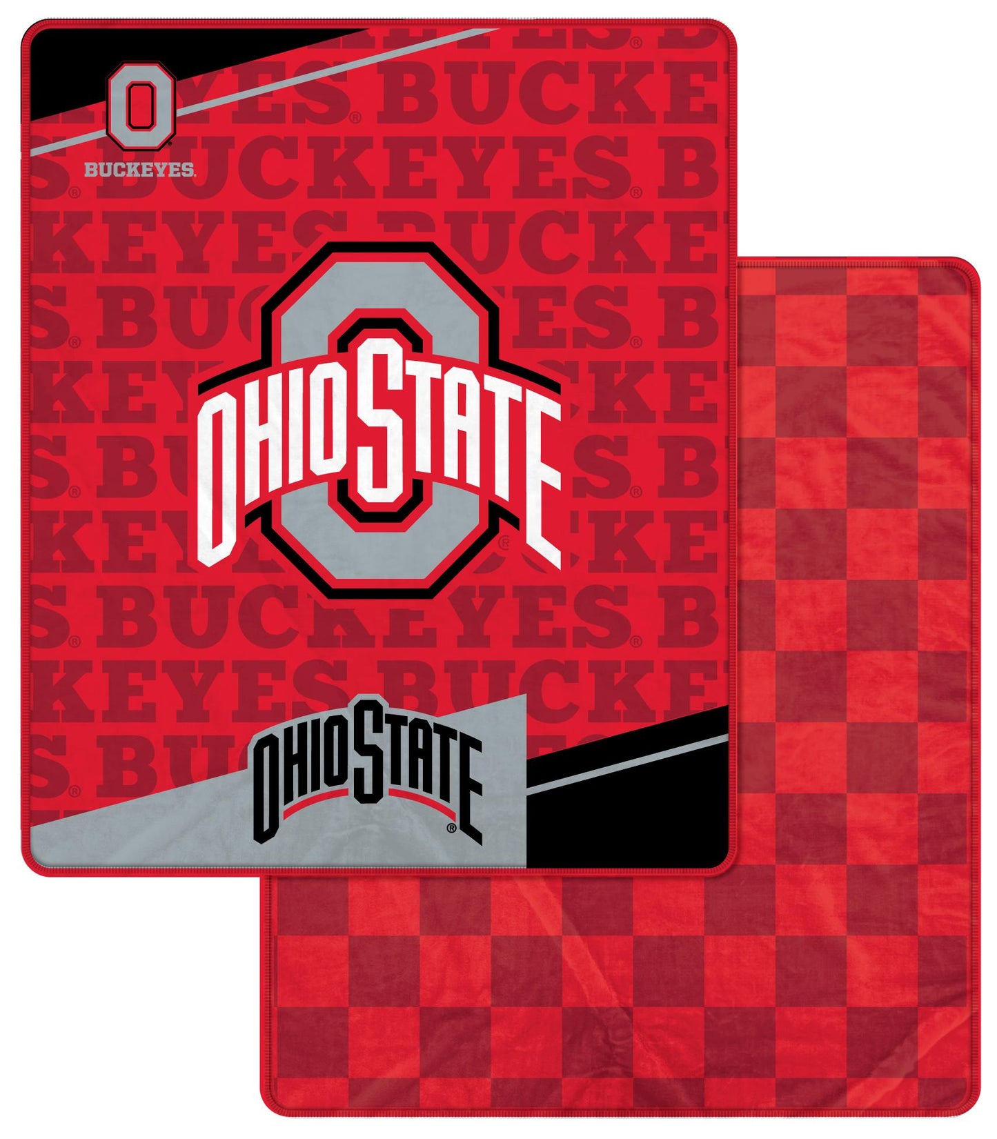 NCAA Diagonal Ghost Checker 60x70 Blanket
