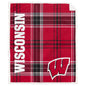 NCAA Playmaker Plaid Ultra Cozy Sherpa Throw