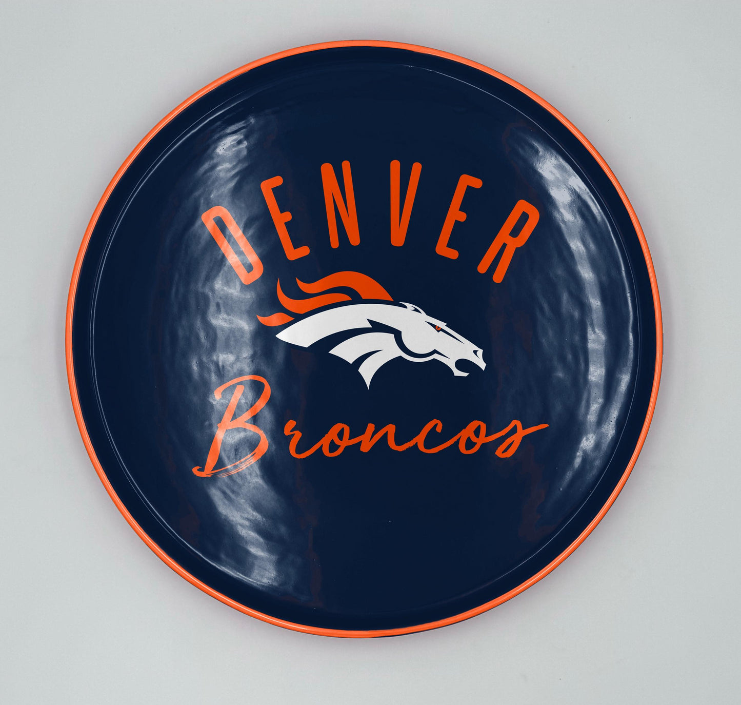 NFL Script Logo 14" Round Serving Tray