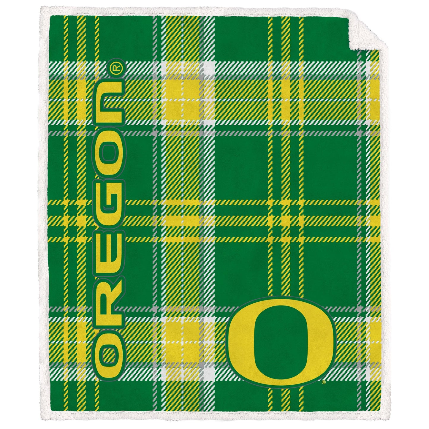 NCAA Playmaker Plaid Ultra Cozy Sherpa Throw