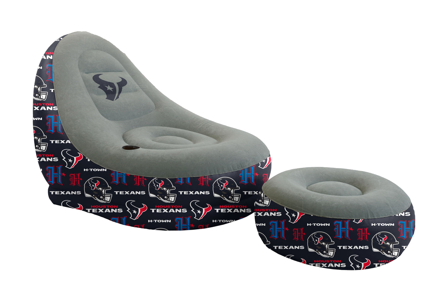 NFL Tonal Logo Inflatable Chair & Ottoman