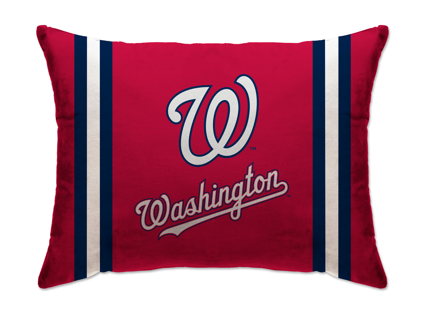 MLB Standard Logo Stripe Bed Pillow