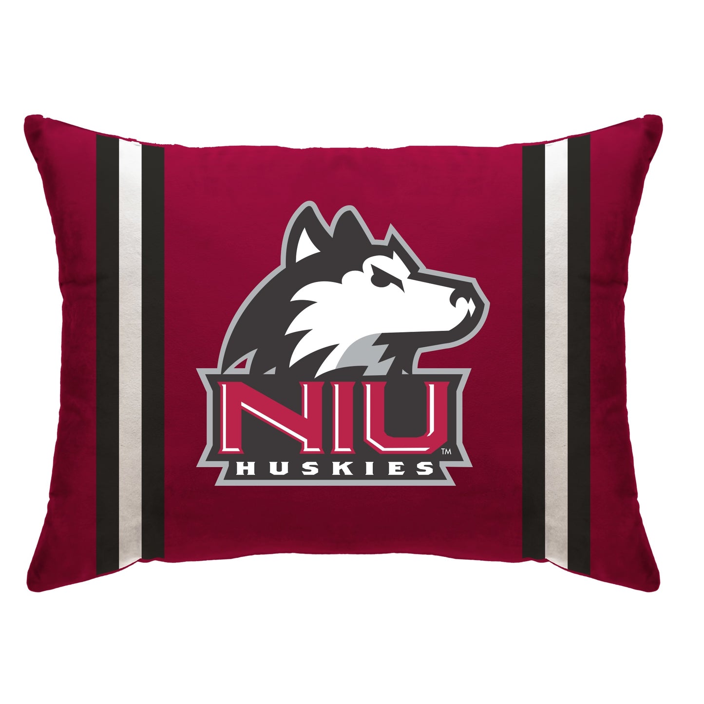 NCAA Standard Stripe Logo Bed Pillow