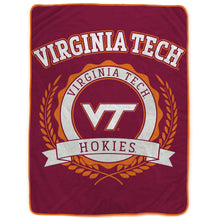 Load image into Gallery viewer, NCAA University Crest 50x60 Ultra Soft Blanket
