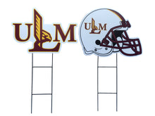 Load image into Gallery viewer, NCAA Logo and Helmet 2 Pack Yard Sign Set
