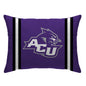 NCAA Standard Stripe Logo Bed Pillow