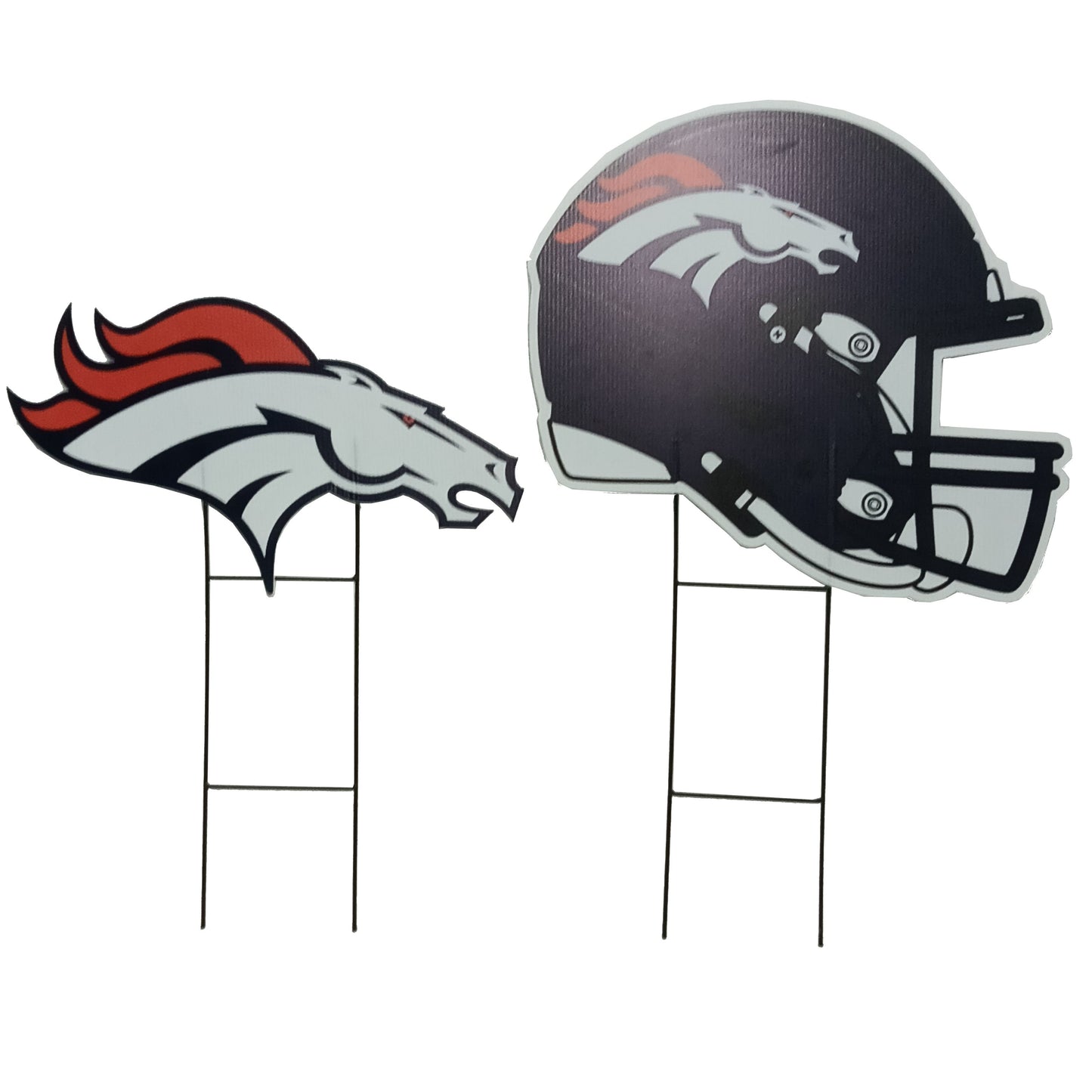 NFL Logo and Helmet 2 Pack Yard Sign Set