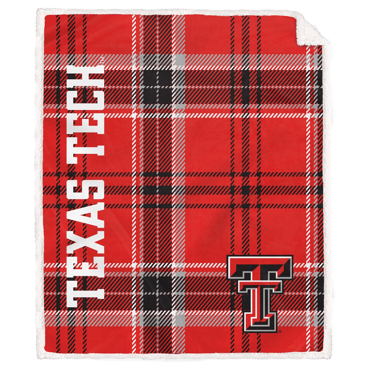 NCAA Playmaker Plaid Ultra Cozy Sherpa Throw