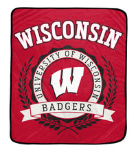 Load image into Gallery viewer, NCAA University Crest 50x60 Ultra Soft Blanket
