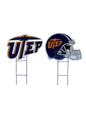 NCAA Logo and Helmet 2 Pack Yard Sign Set