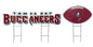 NFL Wordmark & Football 3 Pack Yard Sign Set