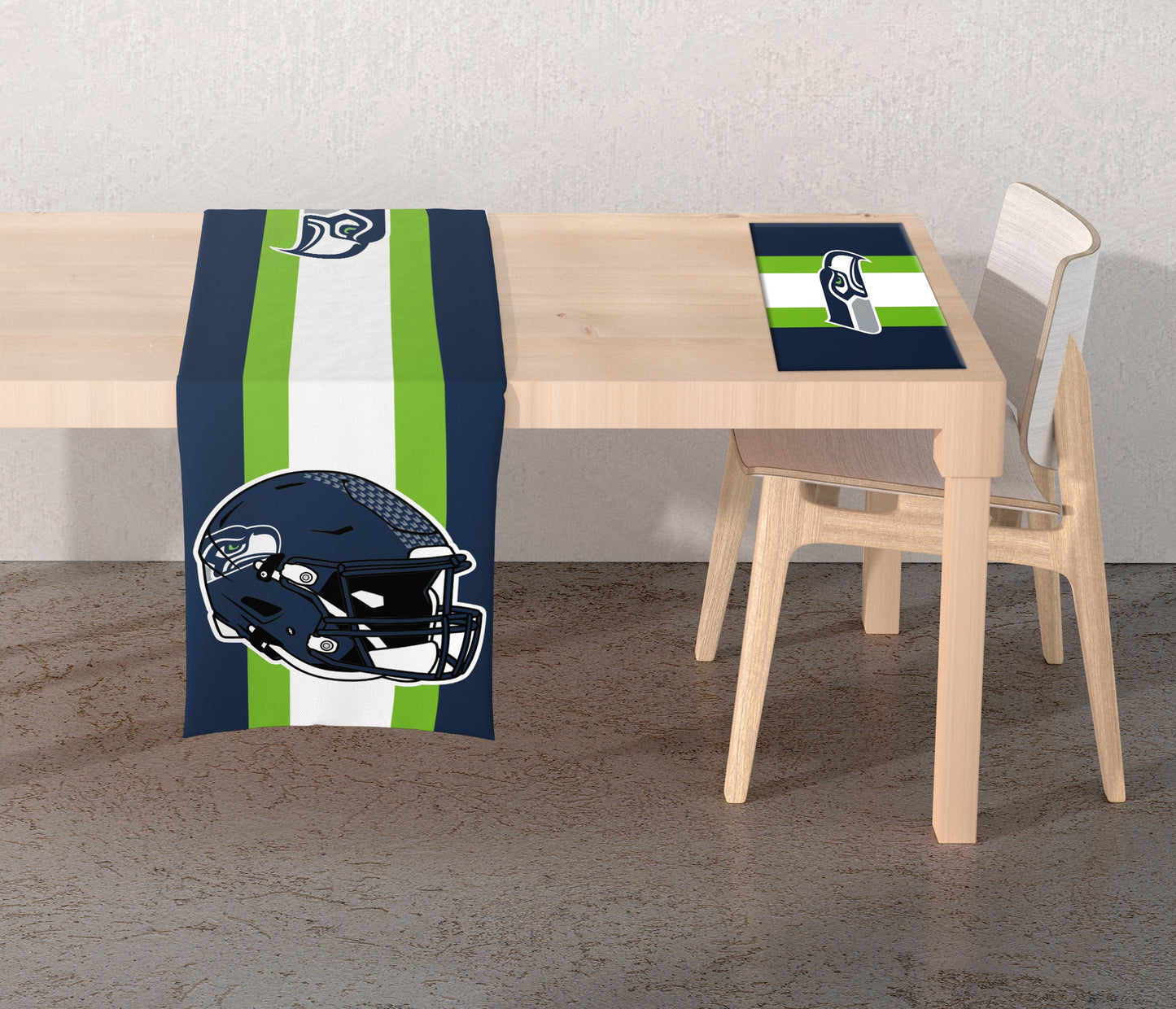 NFL Logo 2-Sided Place Mat Table Runner Set