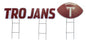 NCAA Wordmark & Football 3 Pack Yard Sign Set