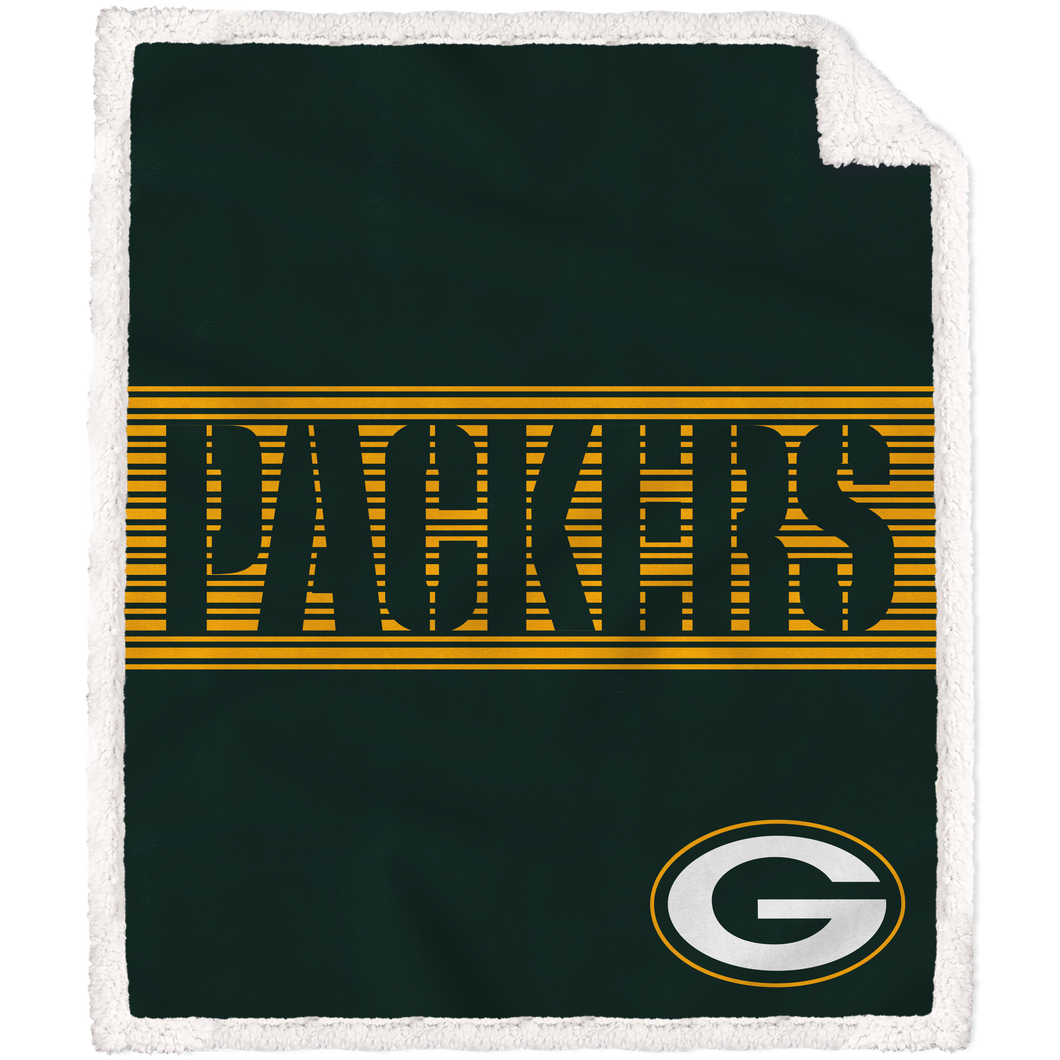 Green Bay Packers Center Stripe Blanket