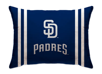 MLB Standard Logo Stripe Bed Pillow