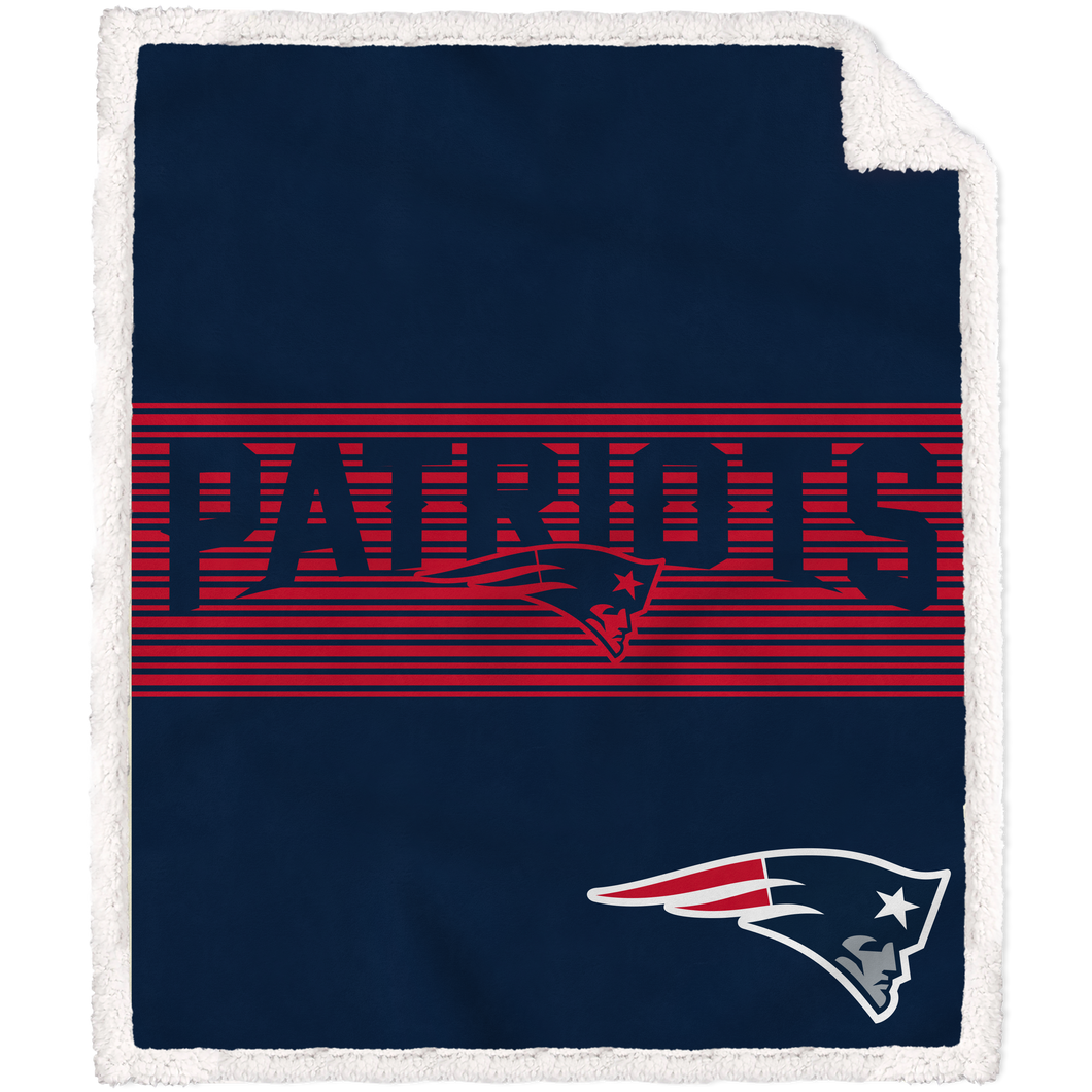 New England Patriots Center Stripe Blanket