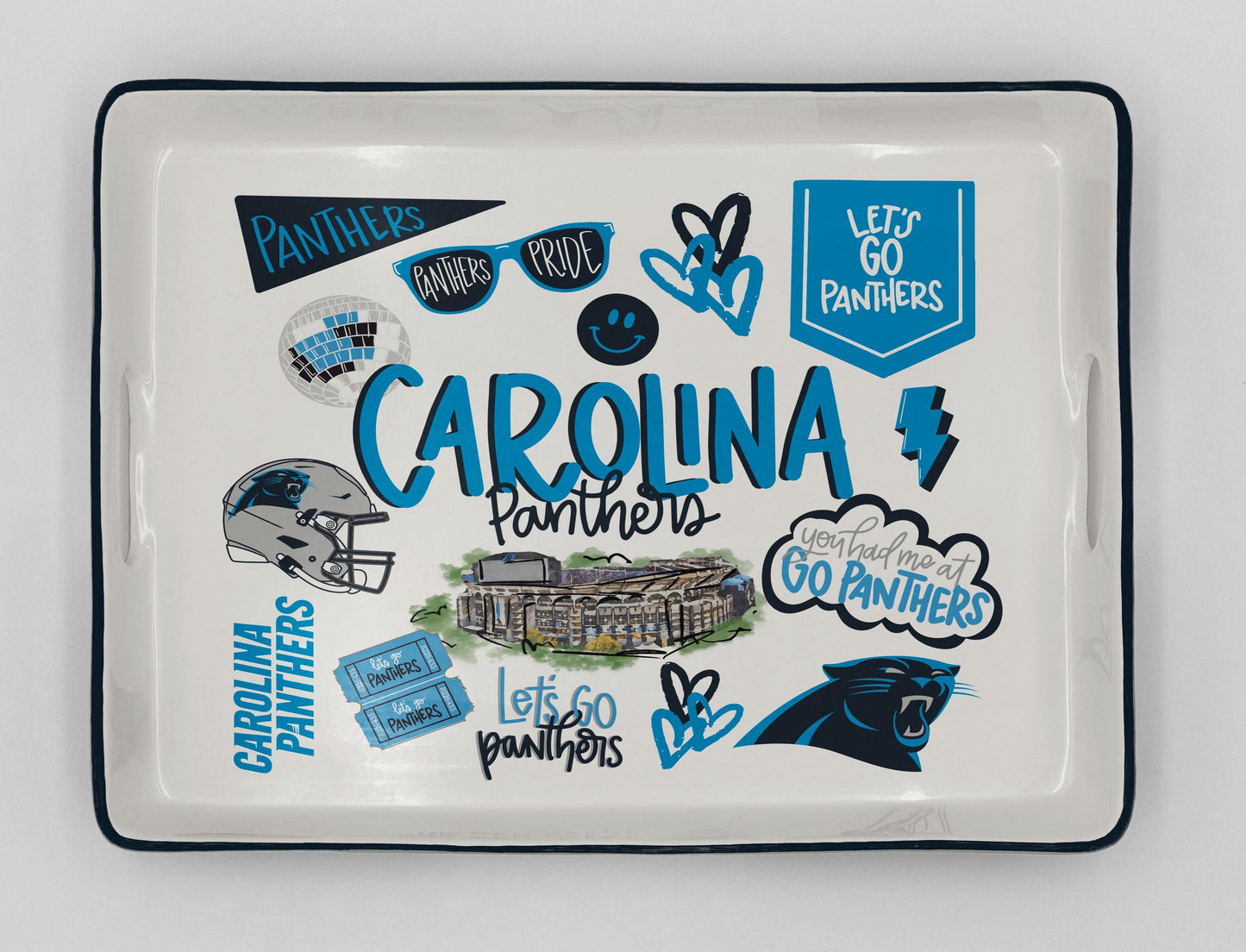 NFL Loco Fan Large Serving Tray w/Handles