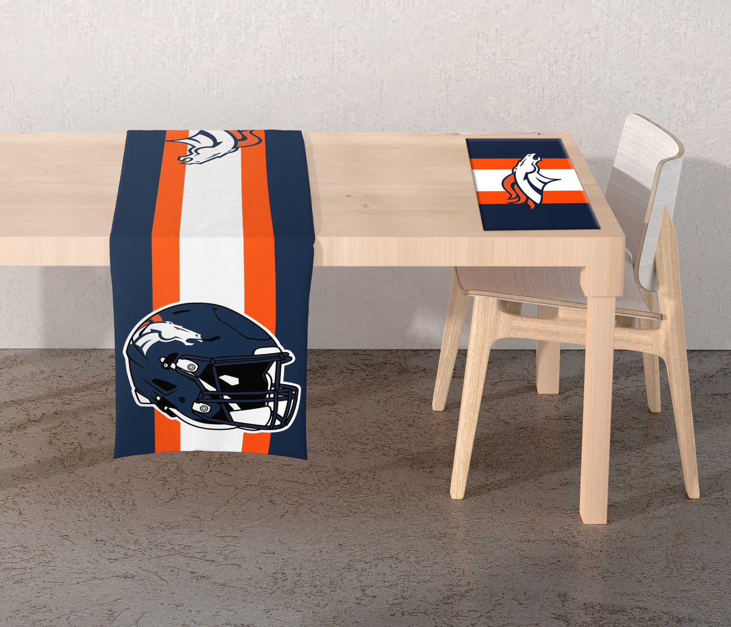 NFL Logo 2-Sided Place Mat Table Runner Set