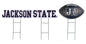NCAA Wordmark & Football 3 Pack Yard Sign Set