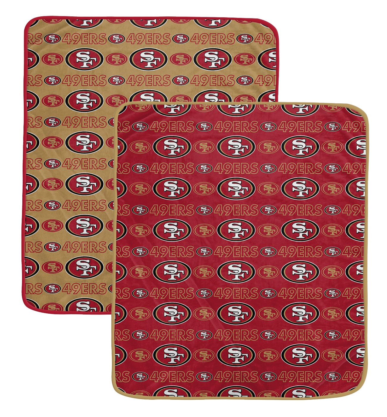 NFL Home & Away Logo Roll 60x70 2 Pack Blanket Set