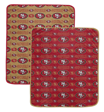 NFL Home & Away Logo Roll 60x70 2 Pack Blanket Set