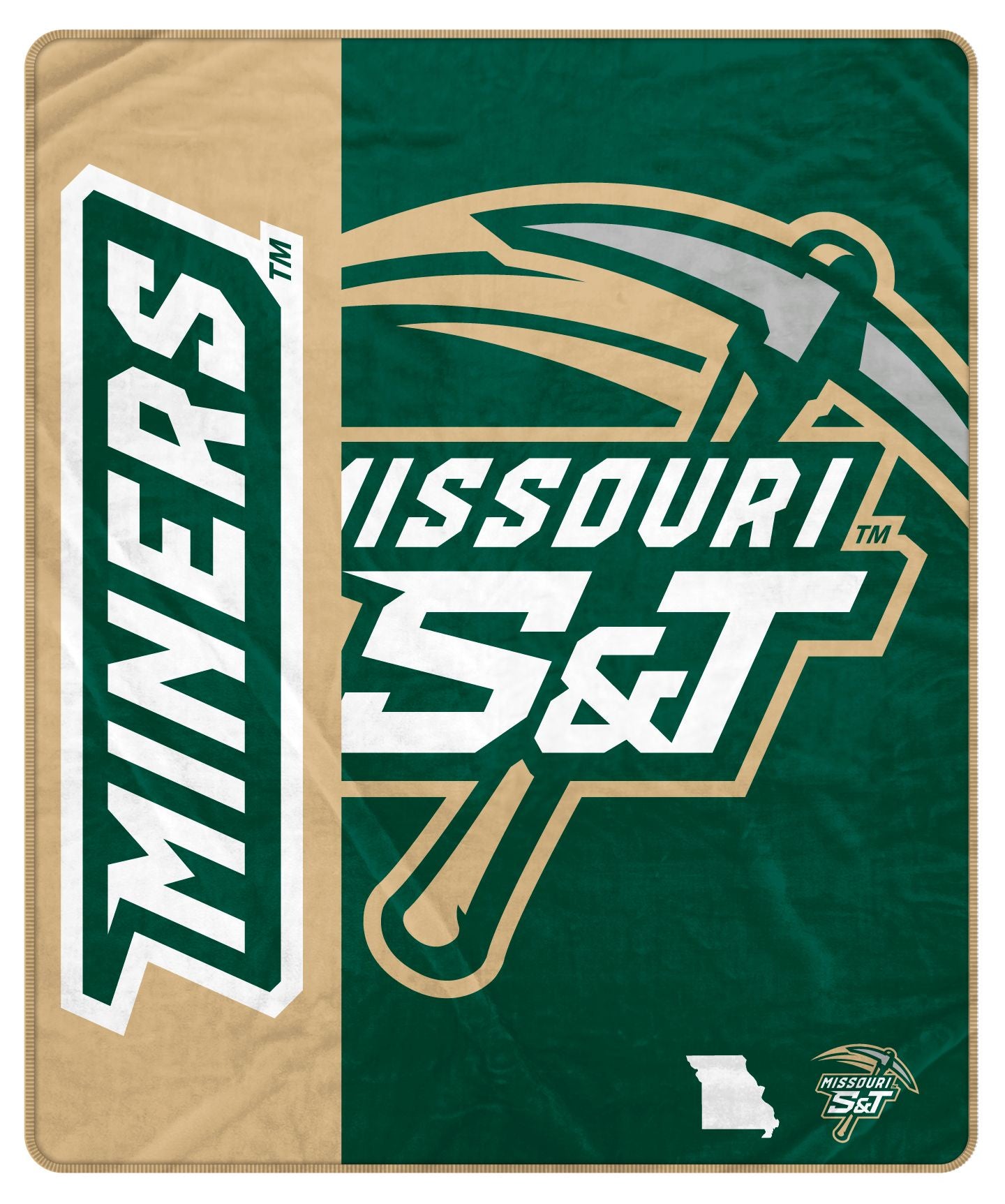 NCAA Endzone Ultra Soft Tailgate Throw