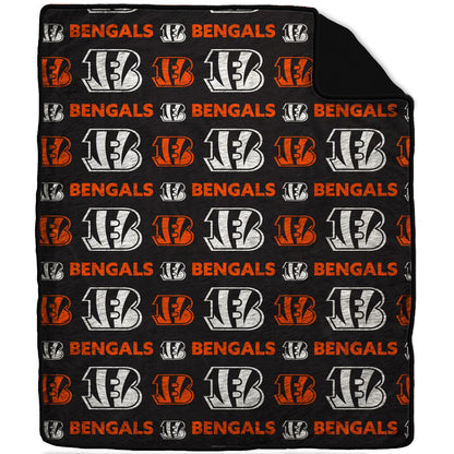 NFL Tonal Wordmark 60x70 Faux Fur Blanket